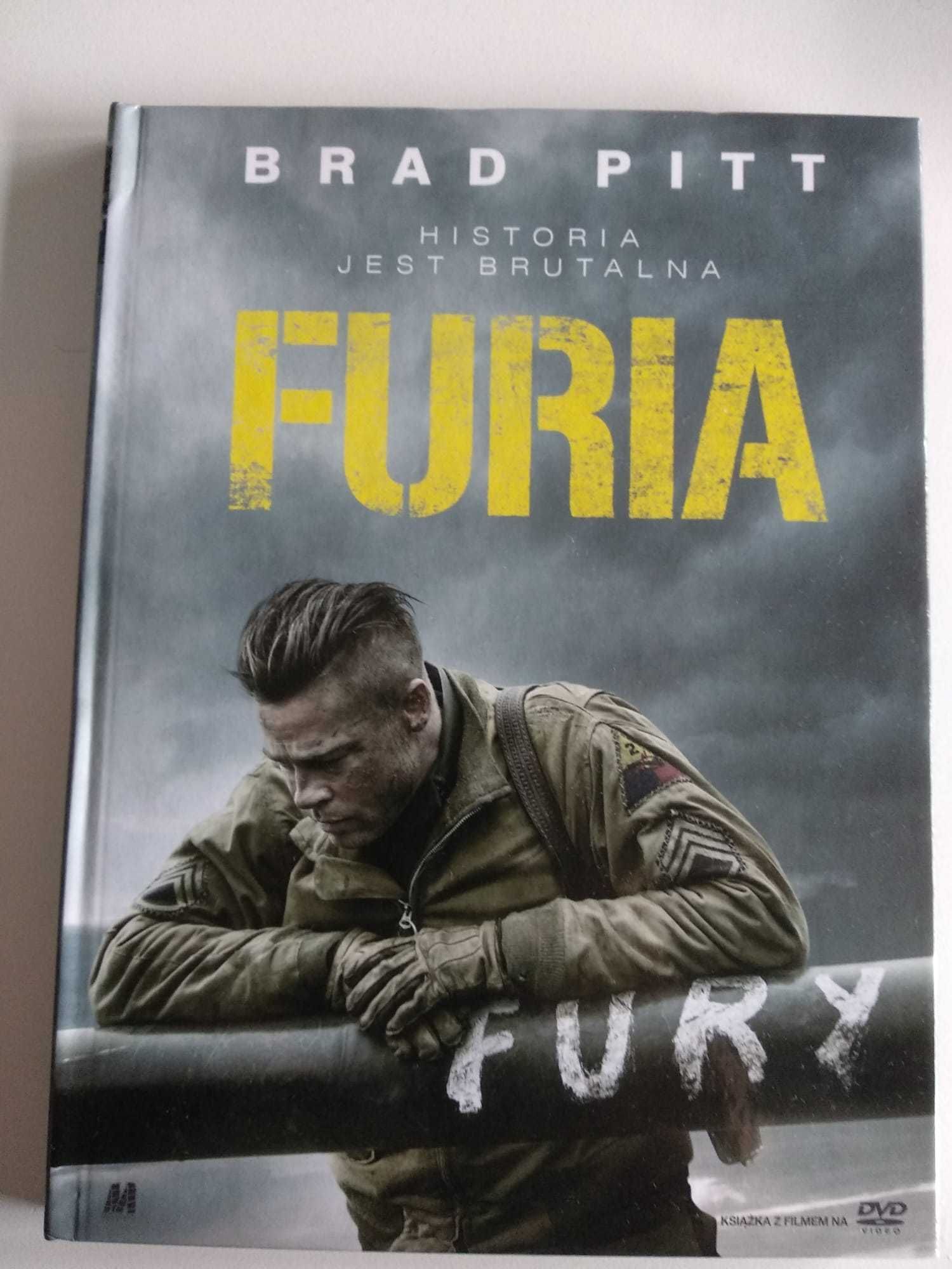 Furia  - książka z filmem na DVD | Brad Pitt Fury