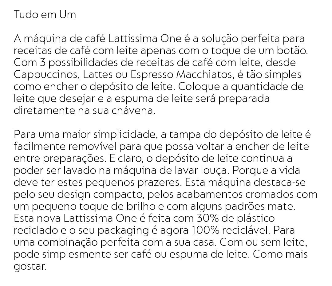 Lattissima One Shadow Black (Nova)