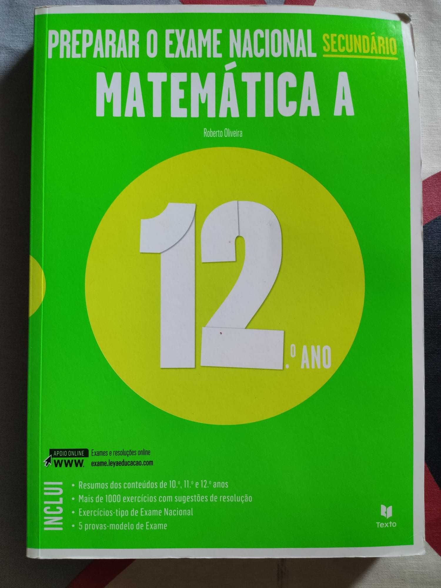 Livros de Preparação Exame de Matemática 12º Ano