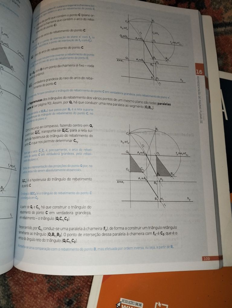 Manual De Geometria Descritiva 11° ano Vol.1 e 2 - Novos (vendo mais)