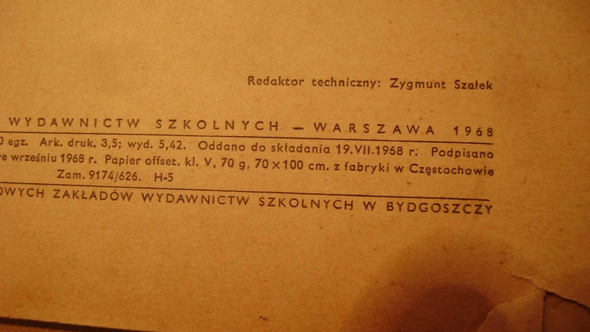 Starocie z PRL - Atlas Geografia świata z 1968r.
