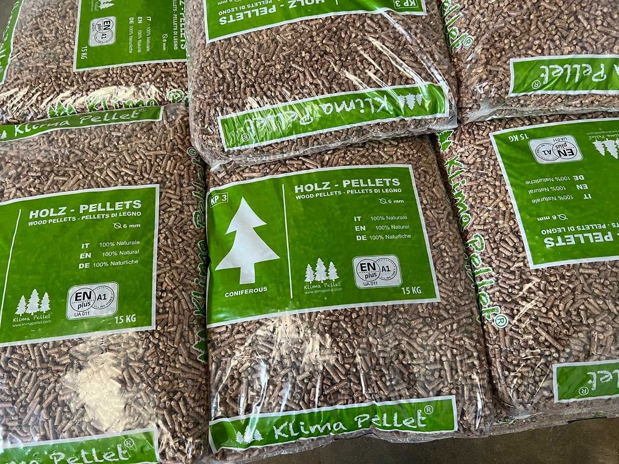 PELLET sosnowy pelet 15kg certyfikowany DIN + A1 dostawa GRATIS