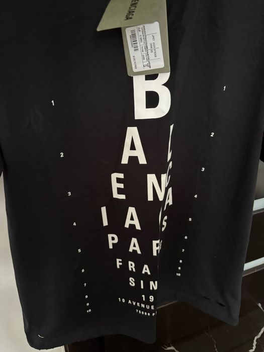 Balenciaga T-Shirt Unisex – rozmiar S, czarna, z metką