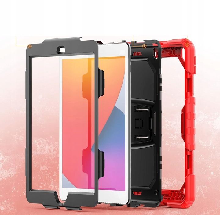 Etui do iPad Pro 11/Air 5/4 z Podstawką i Miejscem na Rysik Czerwone