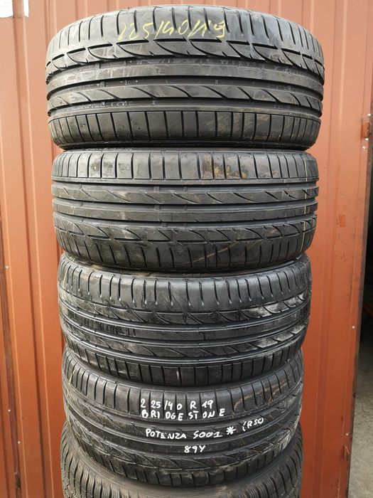 225/40 R19 89Y - Bridgestone Potenza S001 * RFT - Run Flat (3 sztuki)