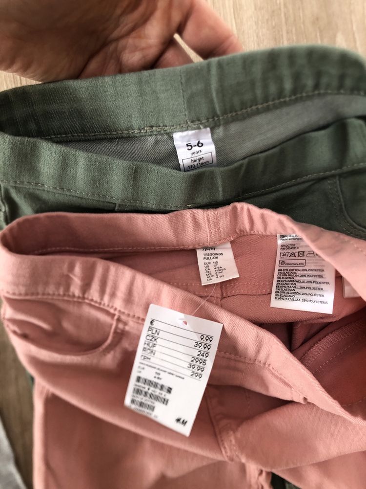 Nowe Spodnie bluzka sweter H&M George Lefties River Island 110/116