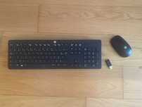 Teclado e Rato sem fios HP Slim AZERTY