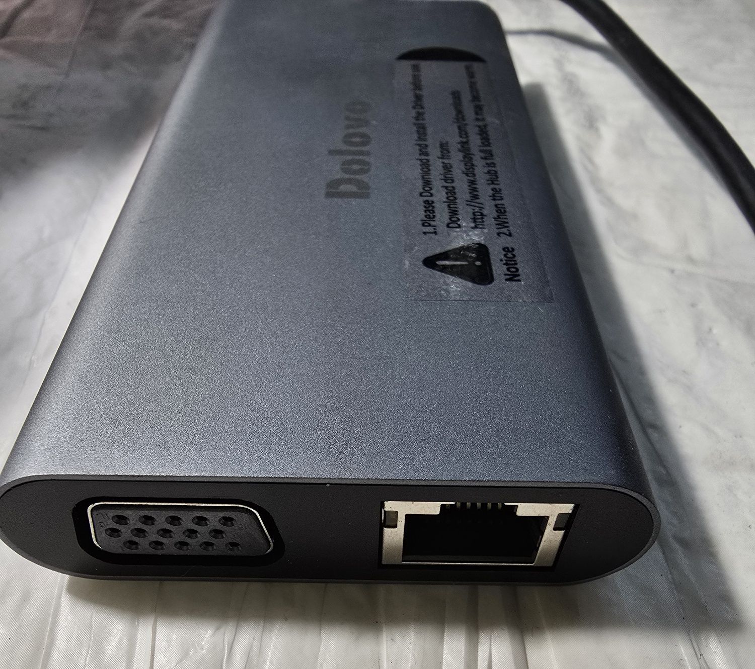Stacja Dokująca USB-C 11w1 HDMI RJ45 AUX SD
