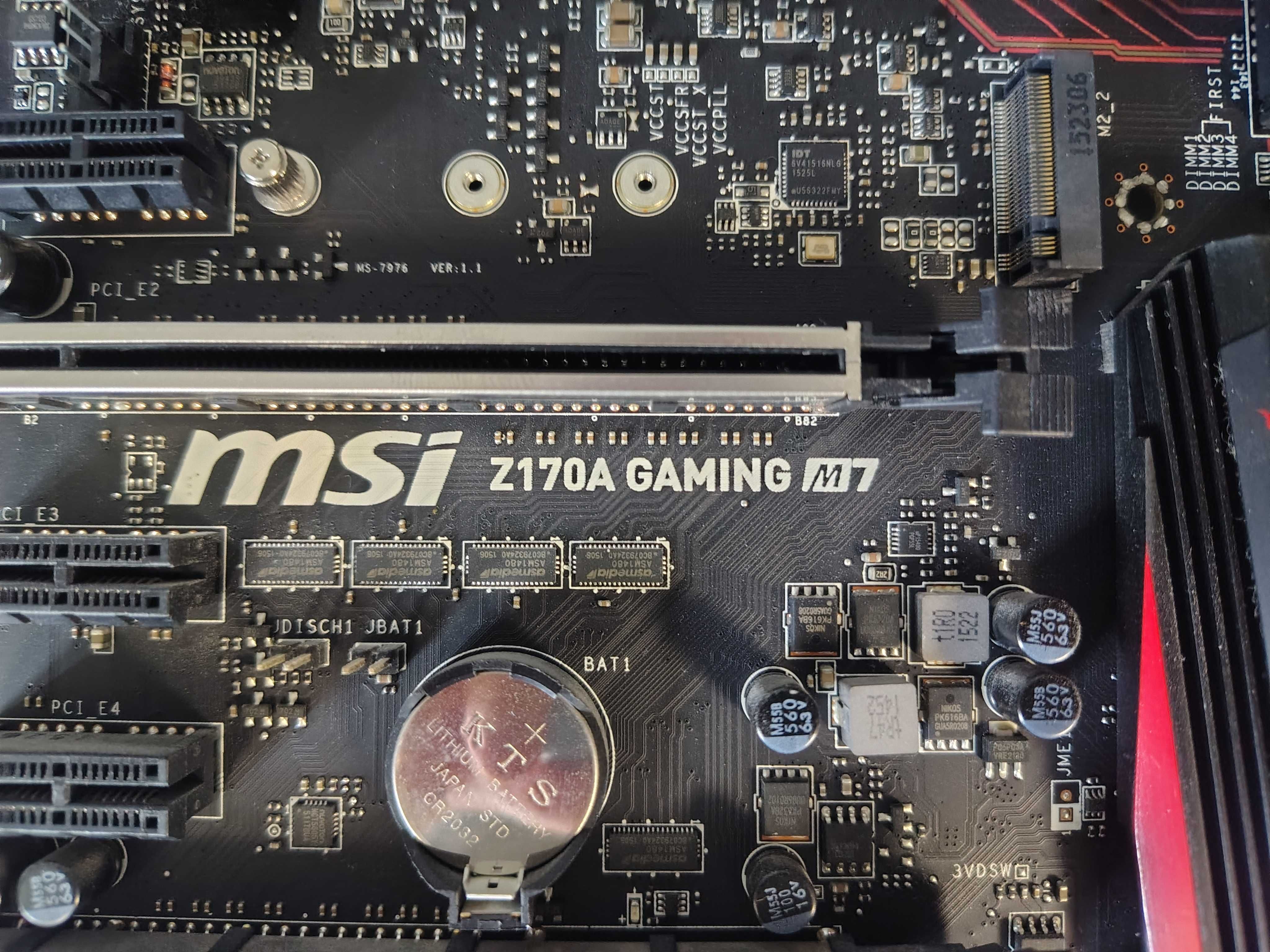 Msi z170 m7 +i7-6700k*4,6GHz водоблок + 32gb Kingston Fury DDR4-3200