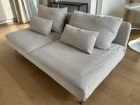 Ikea Soderhamn beżowa sofa 3-osobowa nowe pokrycie