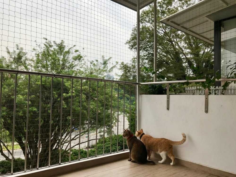 siatka na balkon, siatka dla kota/przeciw ptakom, siatka ochronna