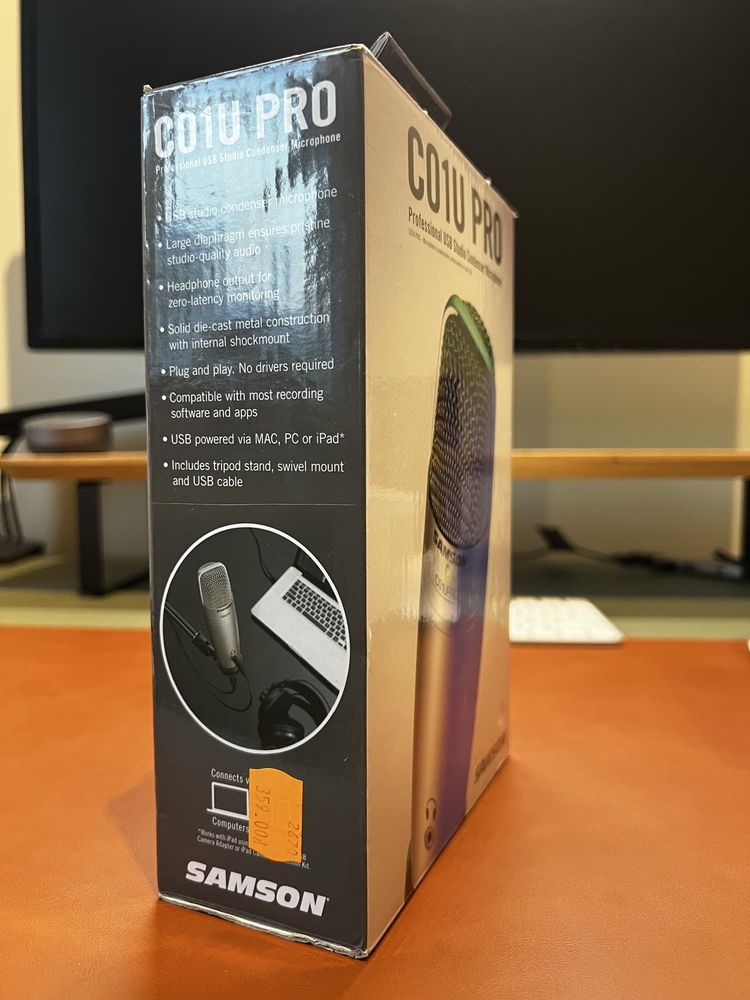 Mikrofon Samson C01U PRO + gratis osłonka i ramię