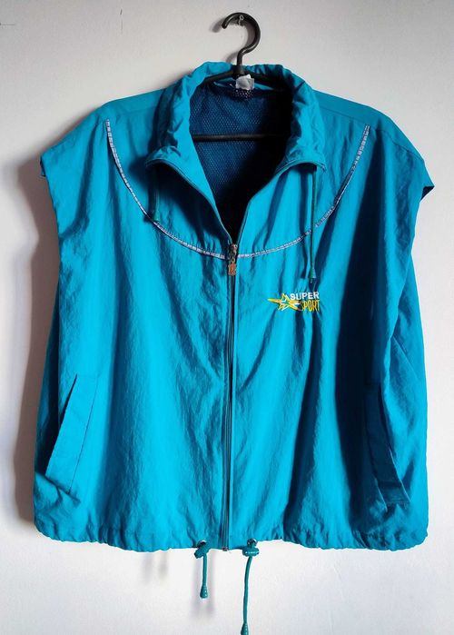 Спортивна кофта жилетка неутеплена вінтаж олдскул