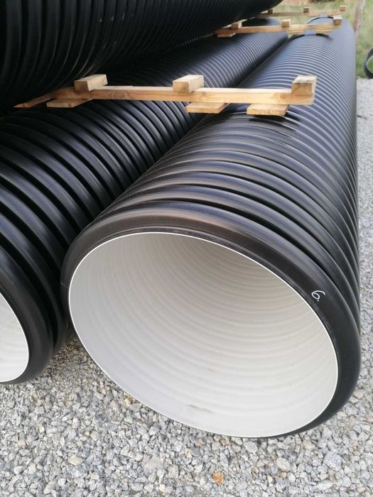 Rura SN8 fi 400 karbowana PRZEPUST przepustowa pod mostki 500 600 RURY