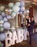 Обємні букви BABY дитячий кенді бар, фотозона