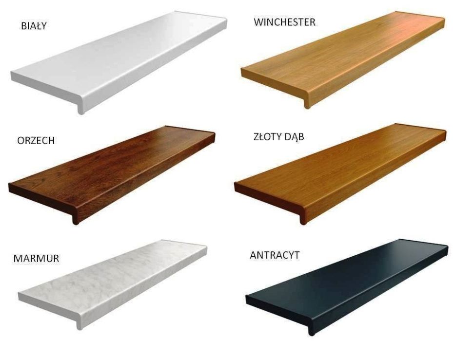 Parapety na wymiar / parapet agllomarmur / stalowy / stalowe / pcv