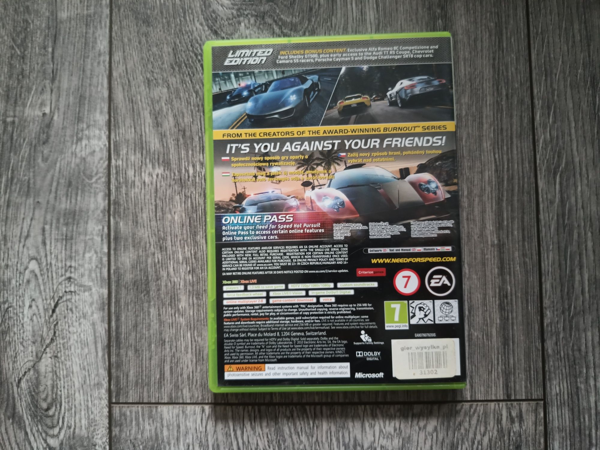 Gra Xbox 360 NFS Hot Pursuit (Limited Edition) PL
