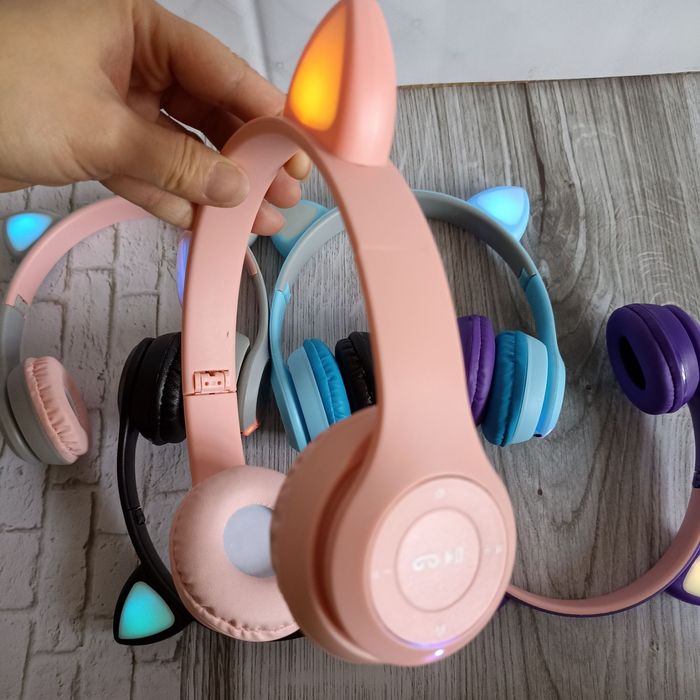 Новые безпроводные P47 Y47 детские наушники Bluetooth MP3 Кошачьи Ушки