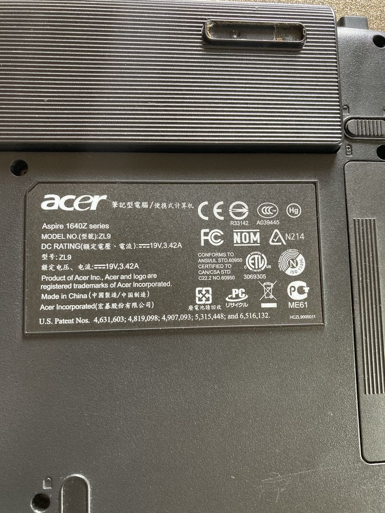 Laptop Acer Aspire 1640Z