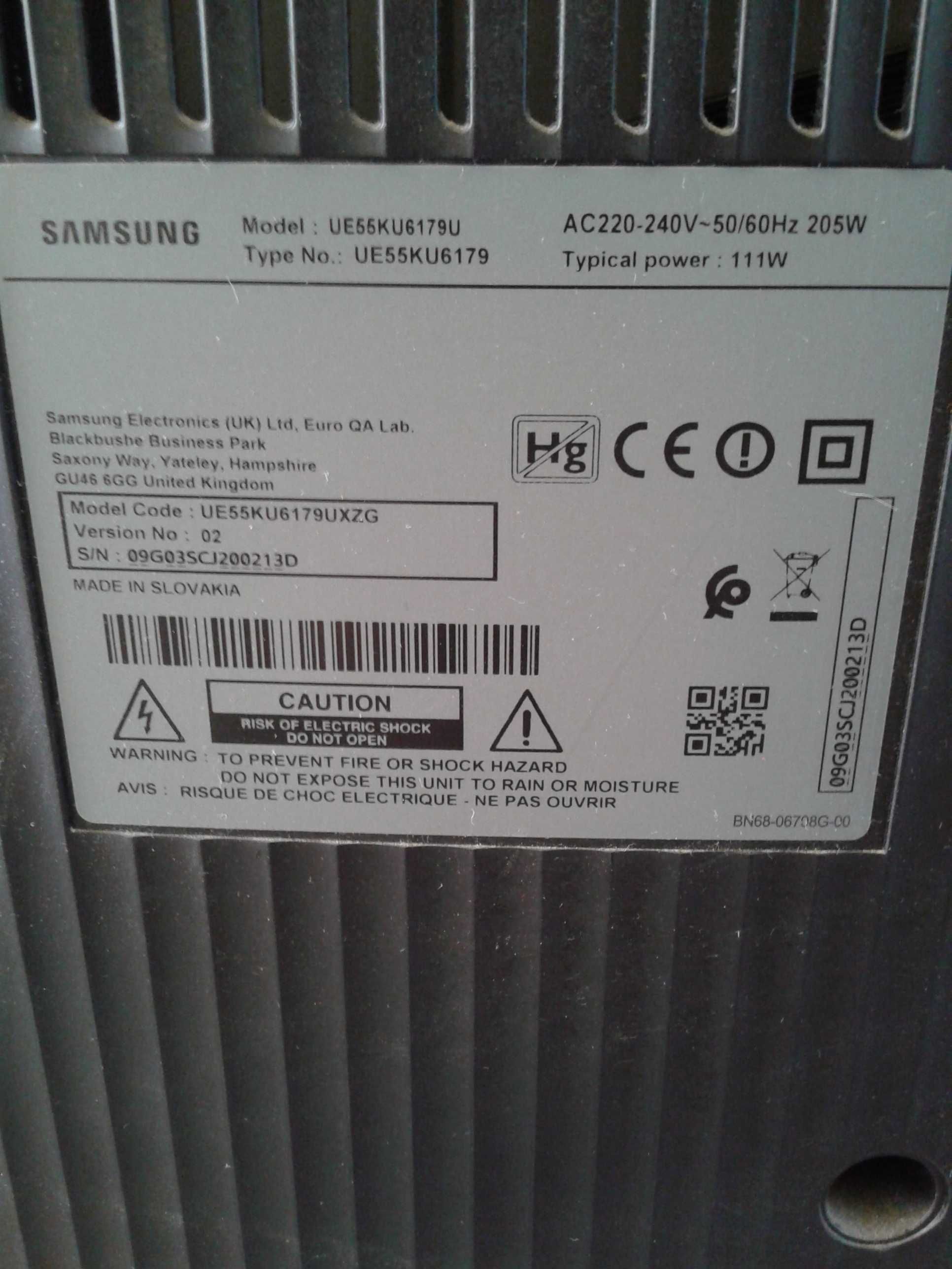 Samsung UE55KU6179UXZG.