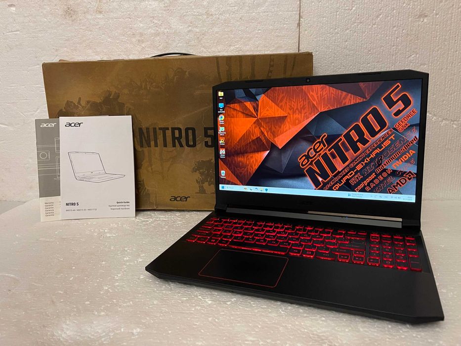 Игровой Acer NITRO AN515 + (Intel Core 10500H на 12" ЯДЕР) + КОМПЛЕКТ!
