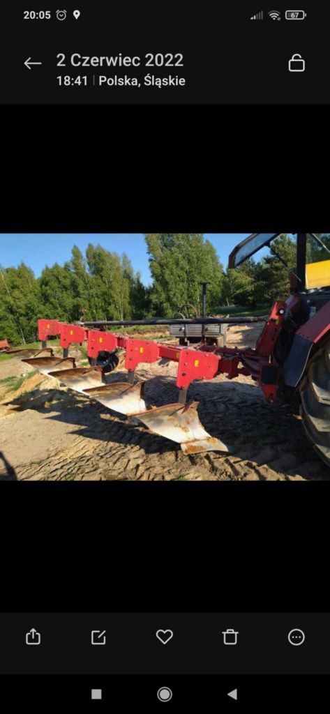 Pług zagonowy Akpil 5 skibowy Vario (unia Frost lemken 4 obrotowy