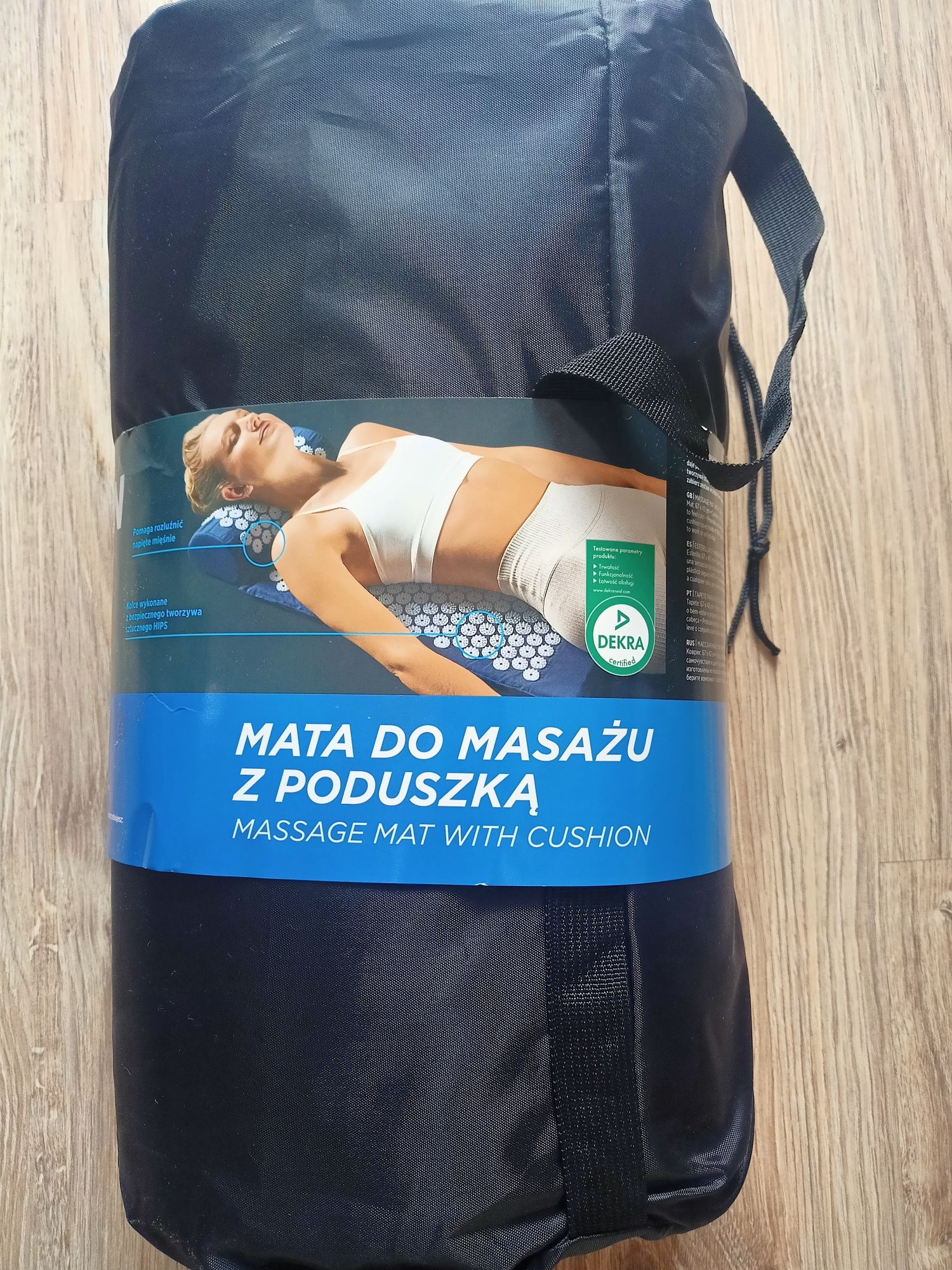 Mata do masażu kręgosłupa z poduszką akupresura fitness seven for 7