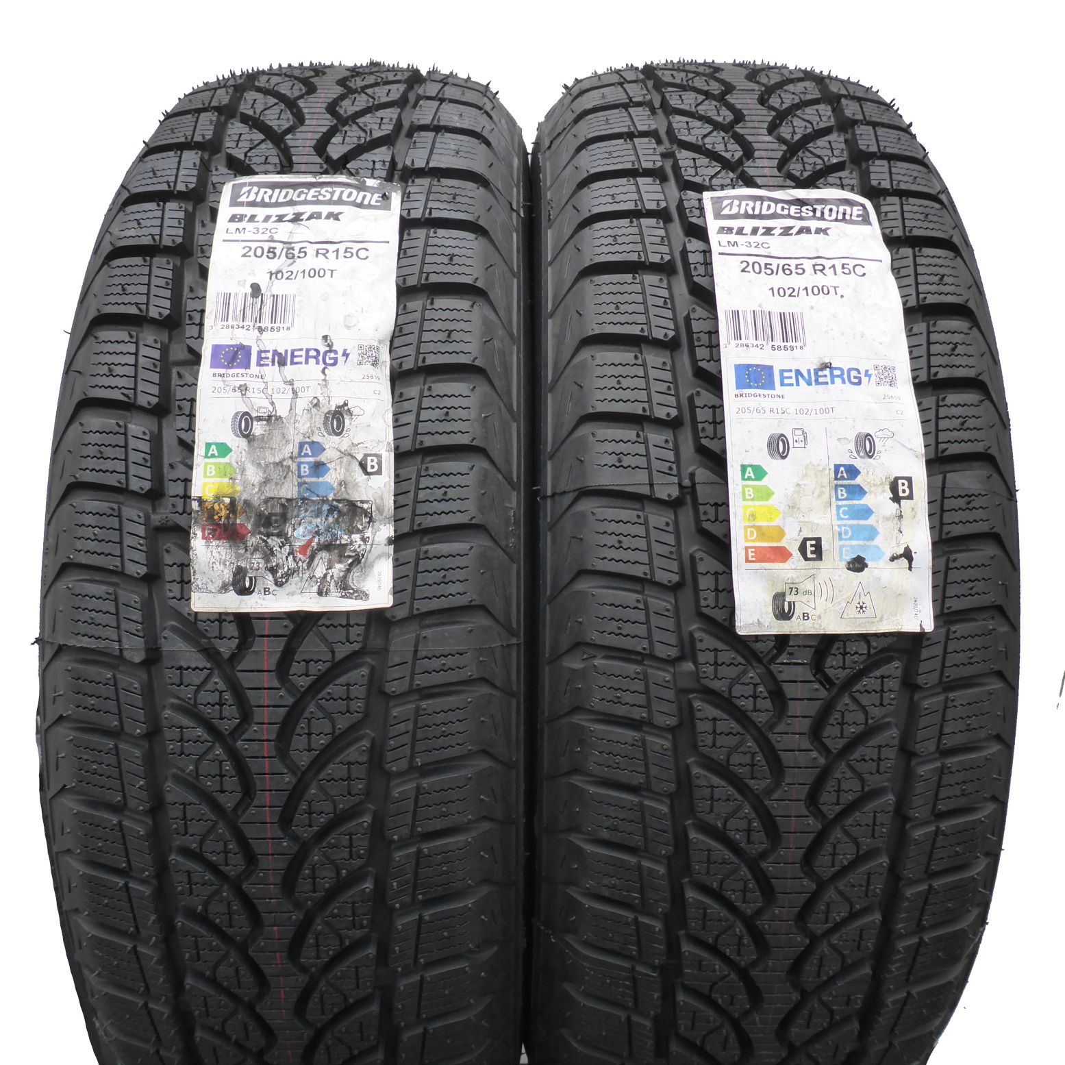 Opony 205/65/15C Bridgestone 205/65R15C 102/100T Zimowe 2021 Jak Nowe