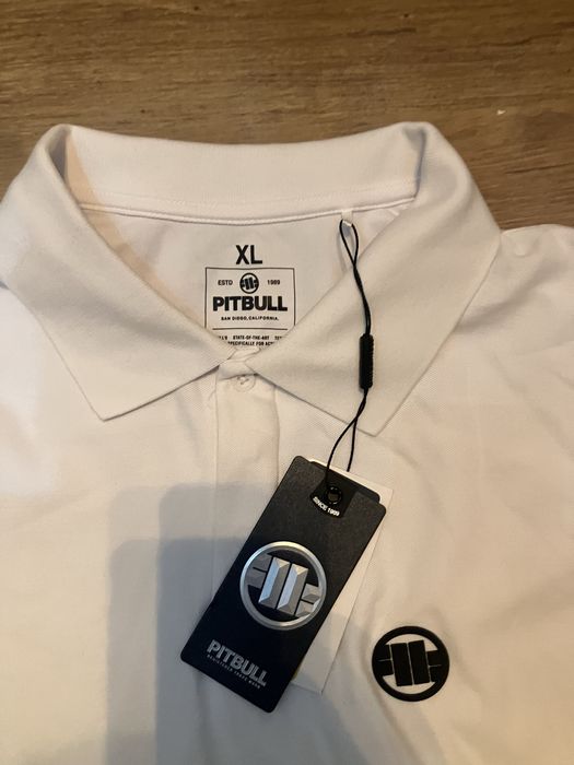 Koszulka polo pit bull rozmiar XL biala