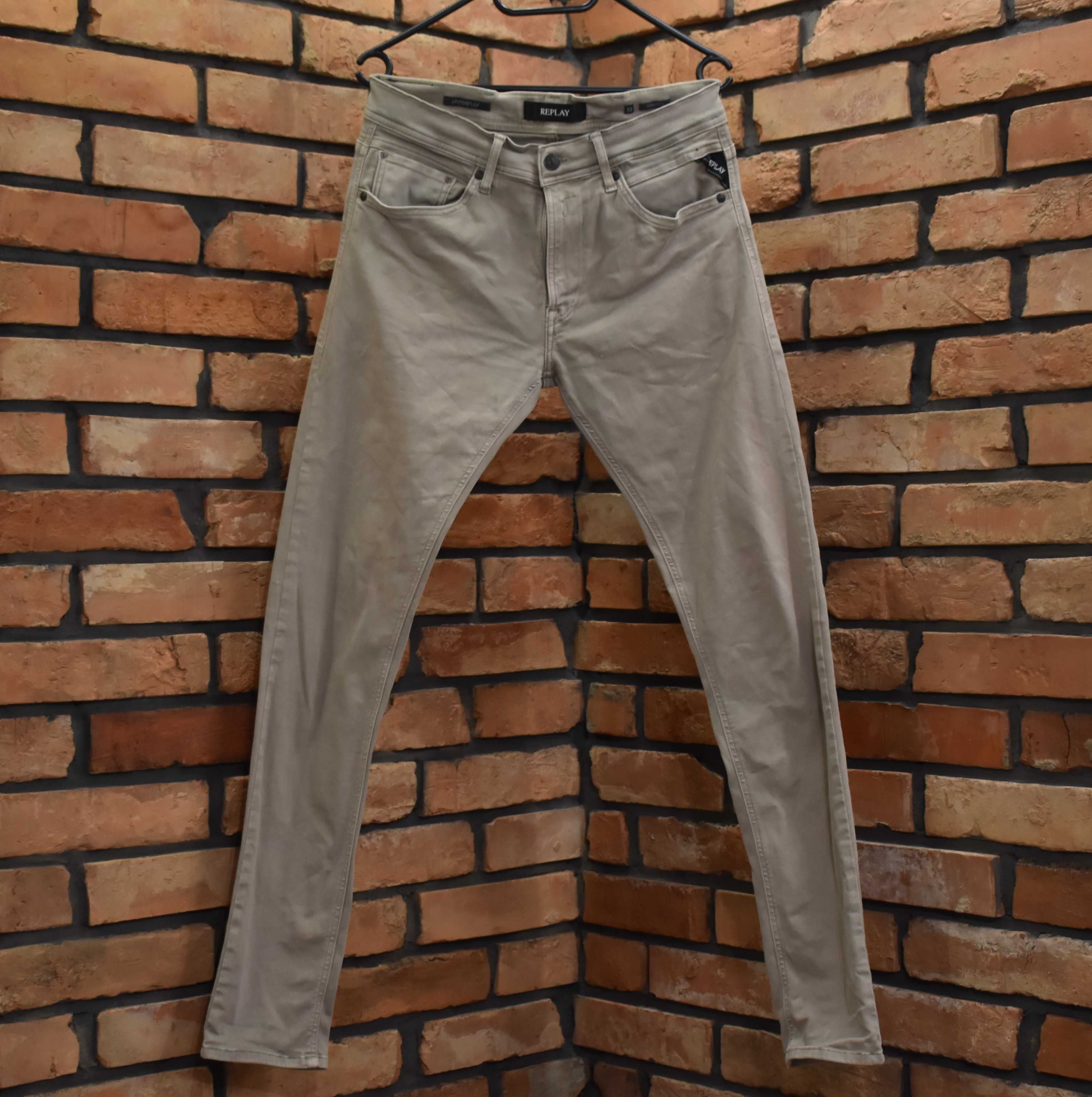 Replay Jondrill spodnie jeansy skinny rurki slim fit Hyperflex W32 L32