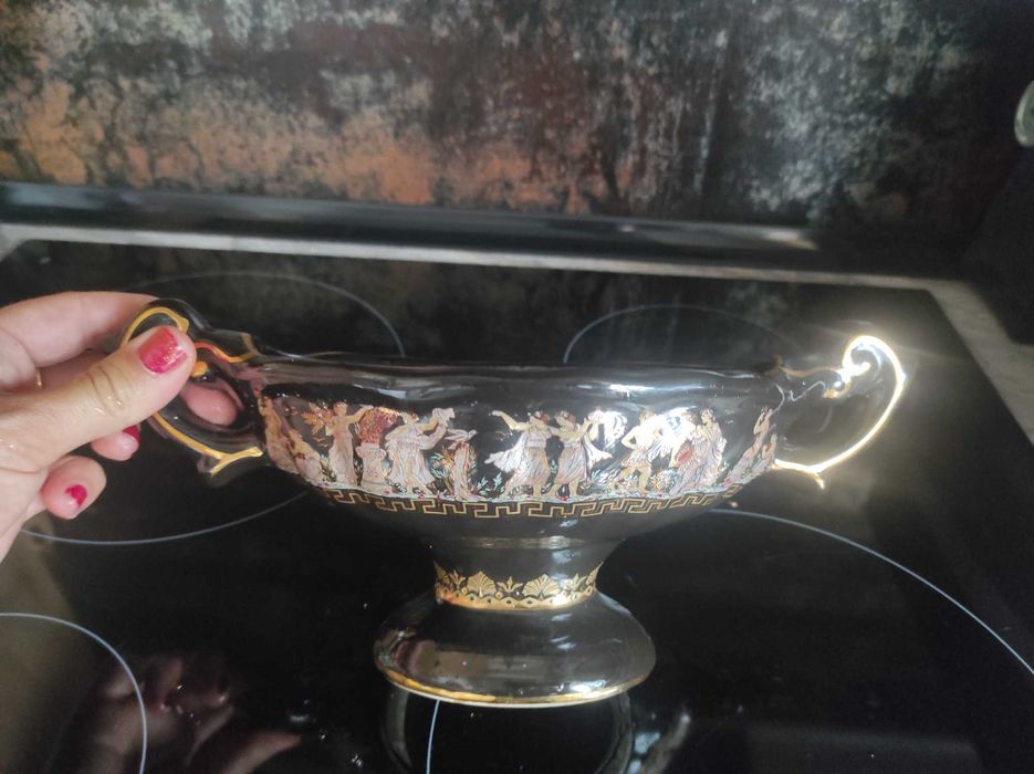 Конфетница греция с позолотою 24 K Gold