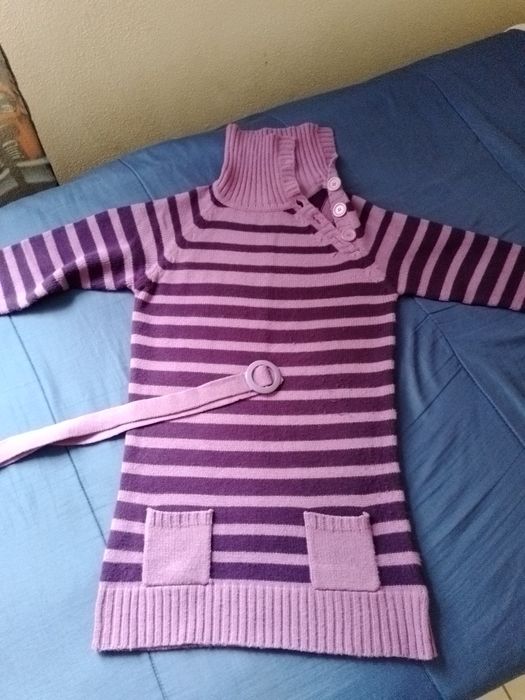 Blusa comprida malha menina 12 anos