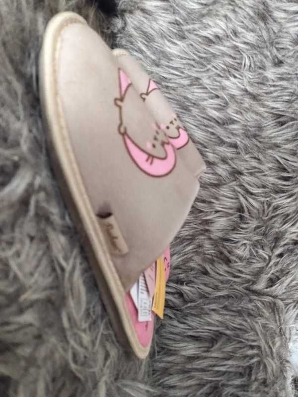Kapcie kotek Pusheen Puszin ciapy nowe z metką rozmiar 38 laczki kotki