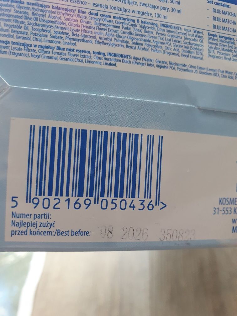 Zestaw kosmetyków Bielenda Blue Matcha nowy