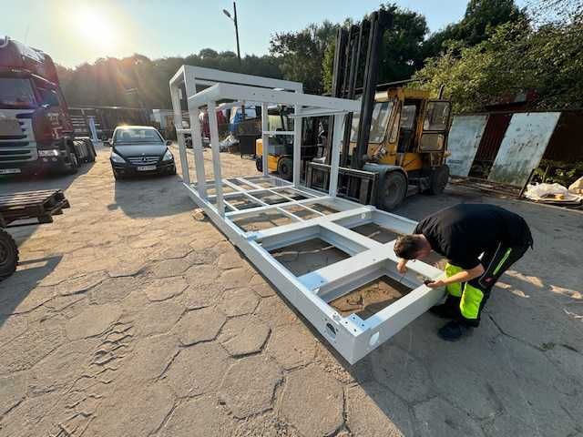 Malowanie konstrukcji stalowych Lakiernia przemysłowa 21x5x4,5m Gabary