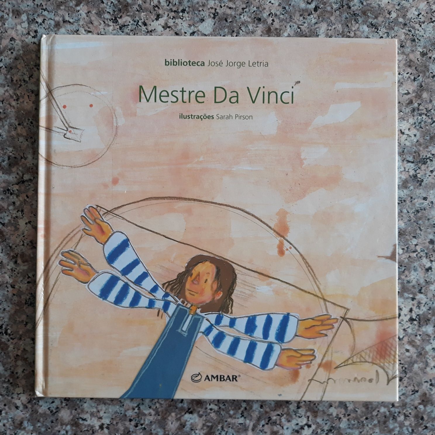 Livro  infantil Mestre da Vinci, José Jorge Letria