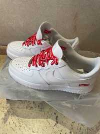 Кроссовки Supreme Nike Air Force 1 Low Box Logo White