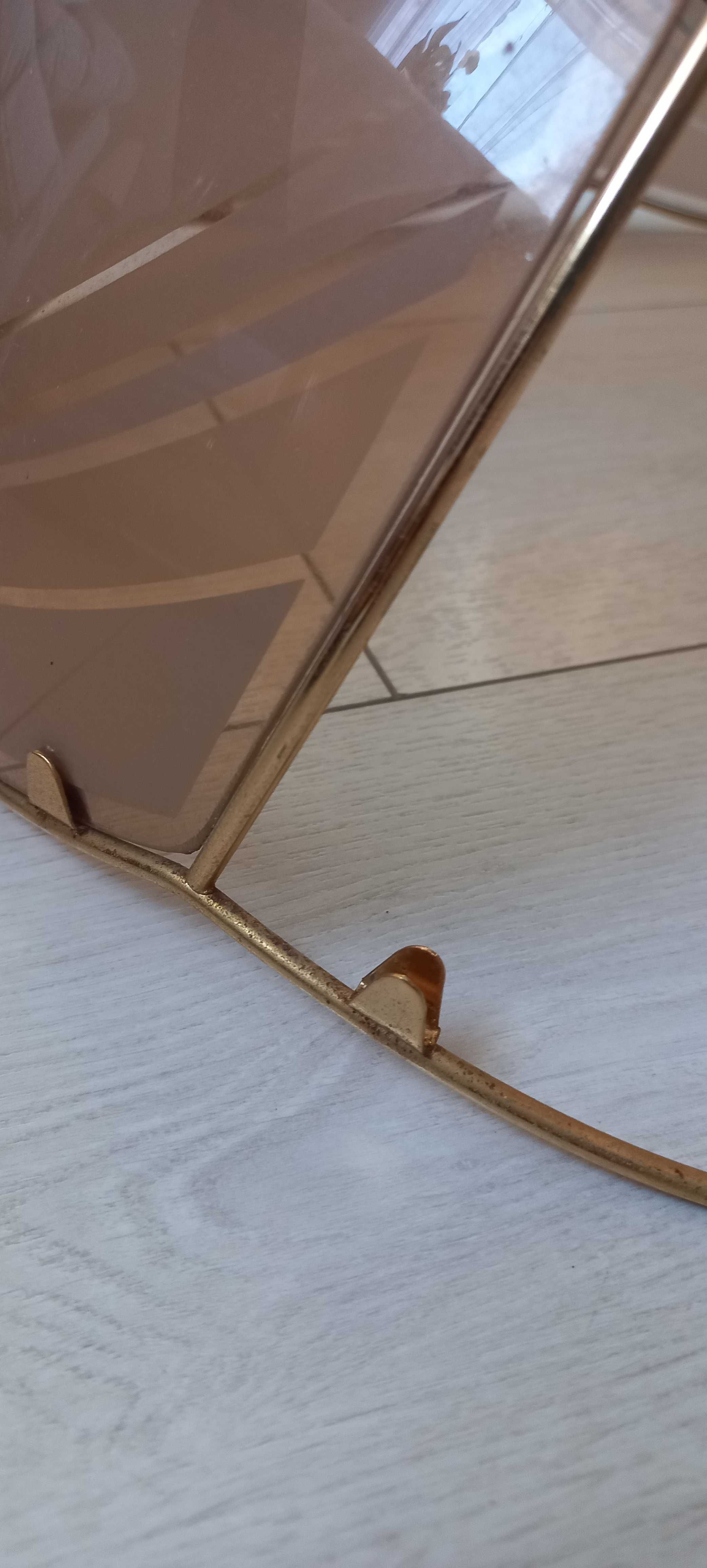 Lampa sufitowa wisząca  wys.90 cm złoty/ brązowy