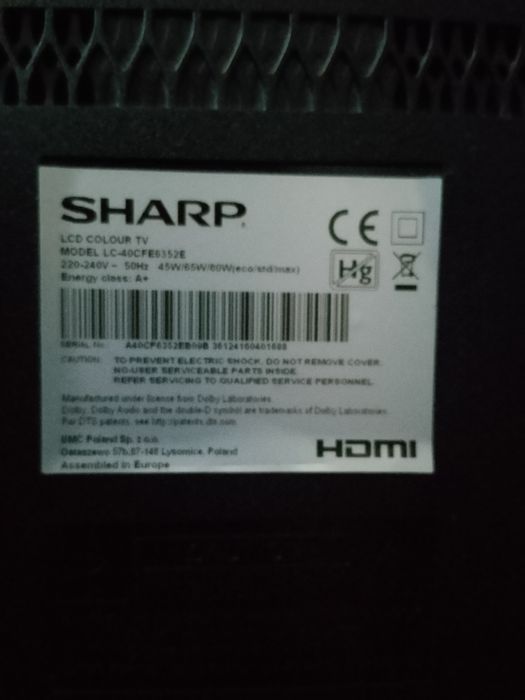 Sharp LCD colour TV
