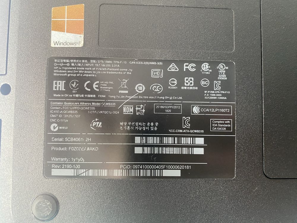Laptop HP G2 Notebook PC