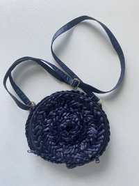 круглая плетеная сумочка сумка
соломенная