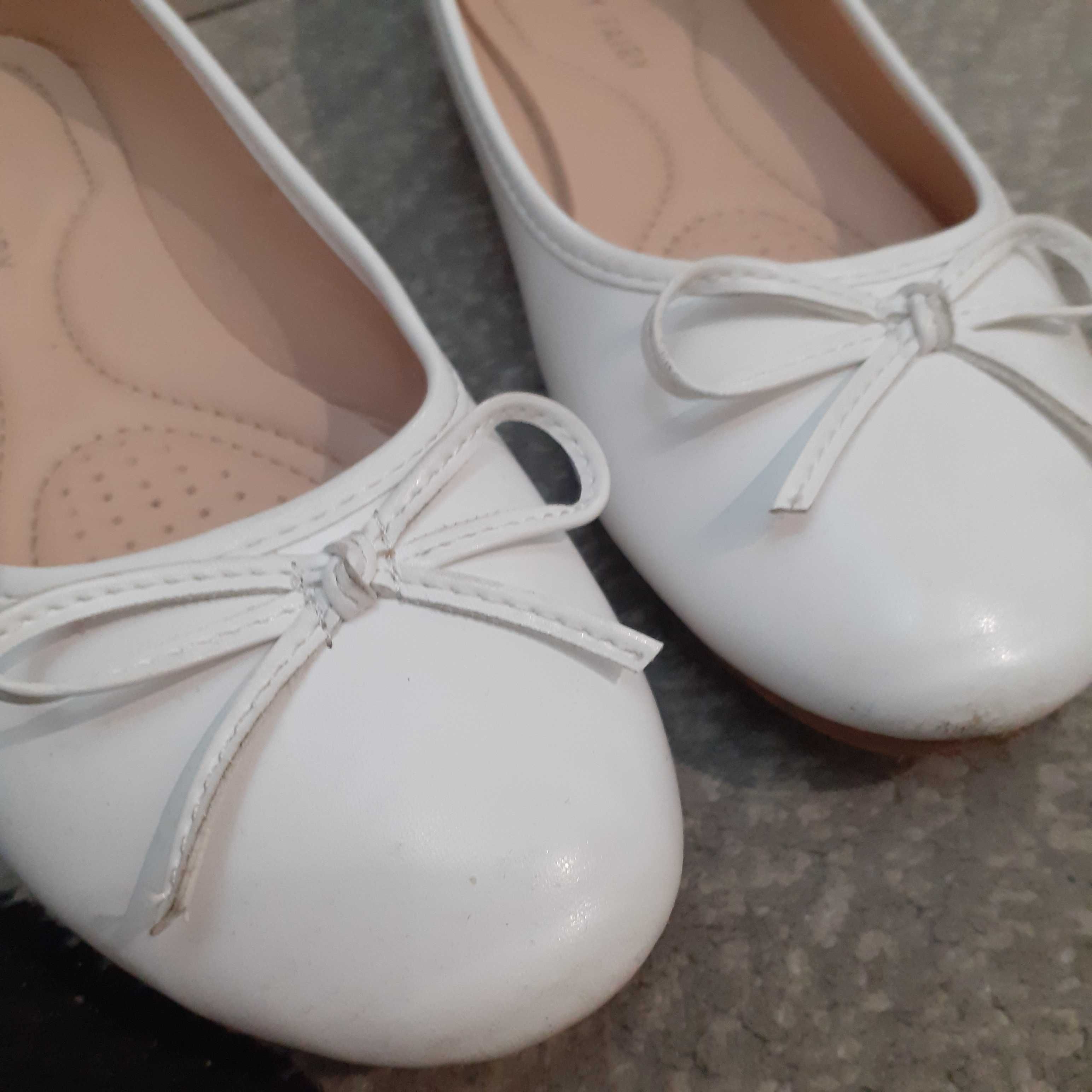 buty białe komunijne do komunii dziewczęce dla dziewczynki 37 jak nowe