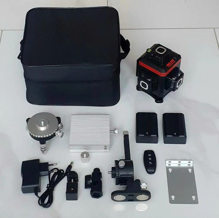 NEW 2025 Лазерний рівень металеві башні DELIXI 4D 2 батареї 16 ліній 3