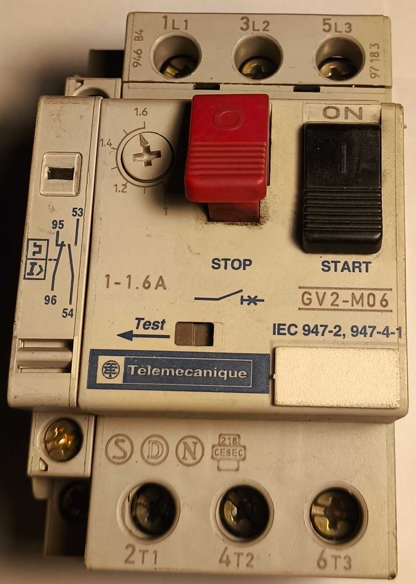Wyłącznik silnikowy 1A-1,6A Telemecanique Bytom