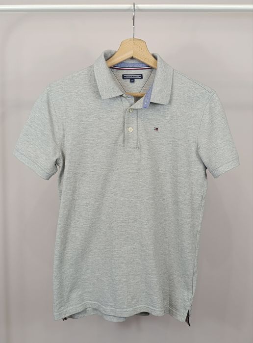 Tommy Hilfiger męska koszulka polo polówka sportowa r.S bawełna