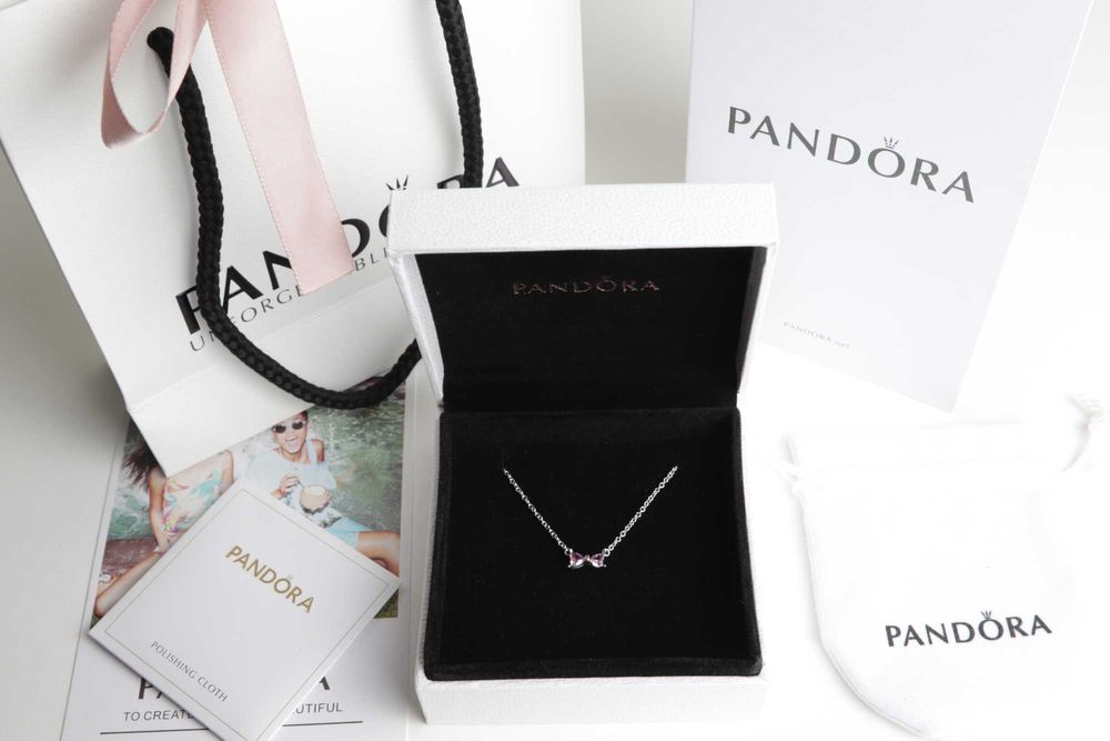 Pandora підвіска Рожевий бант
