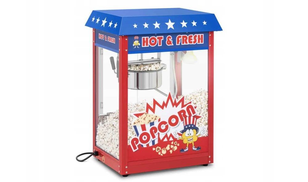 USA Style MASZYNA DO POPCORNU duża Profesjonalna Nowa