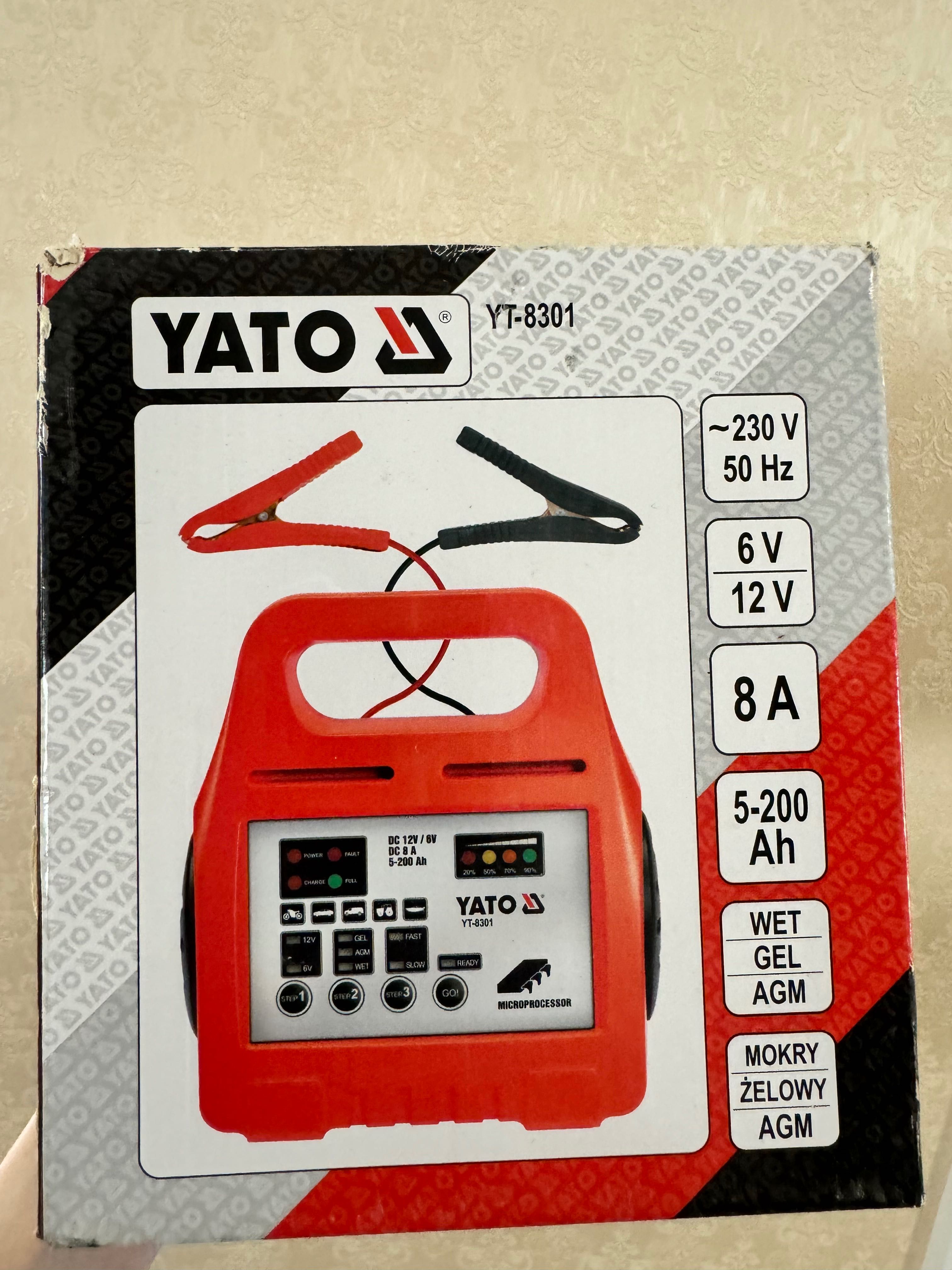 Зарядное устройство для зарядки автомобиля Yato YT-8301 новый !