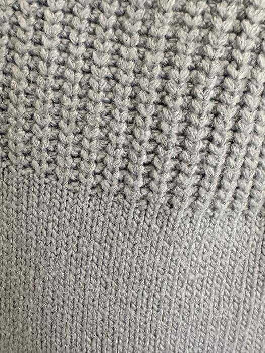 Серый голубой шерстяной свитер теплый гольф кофта шерсть натуральний