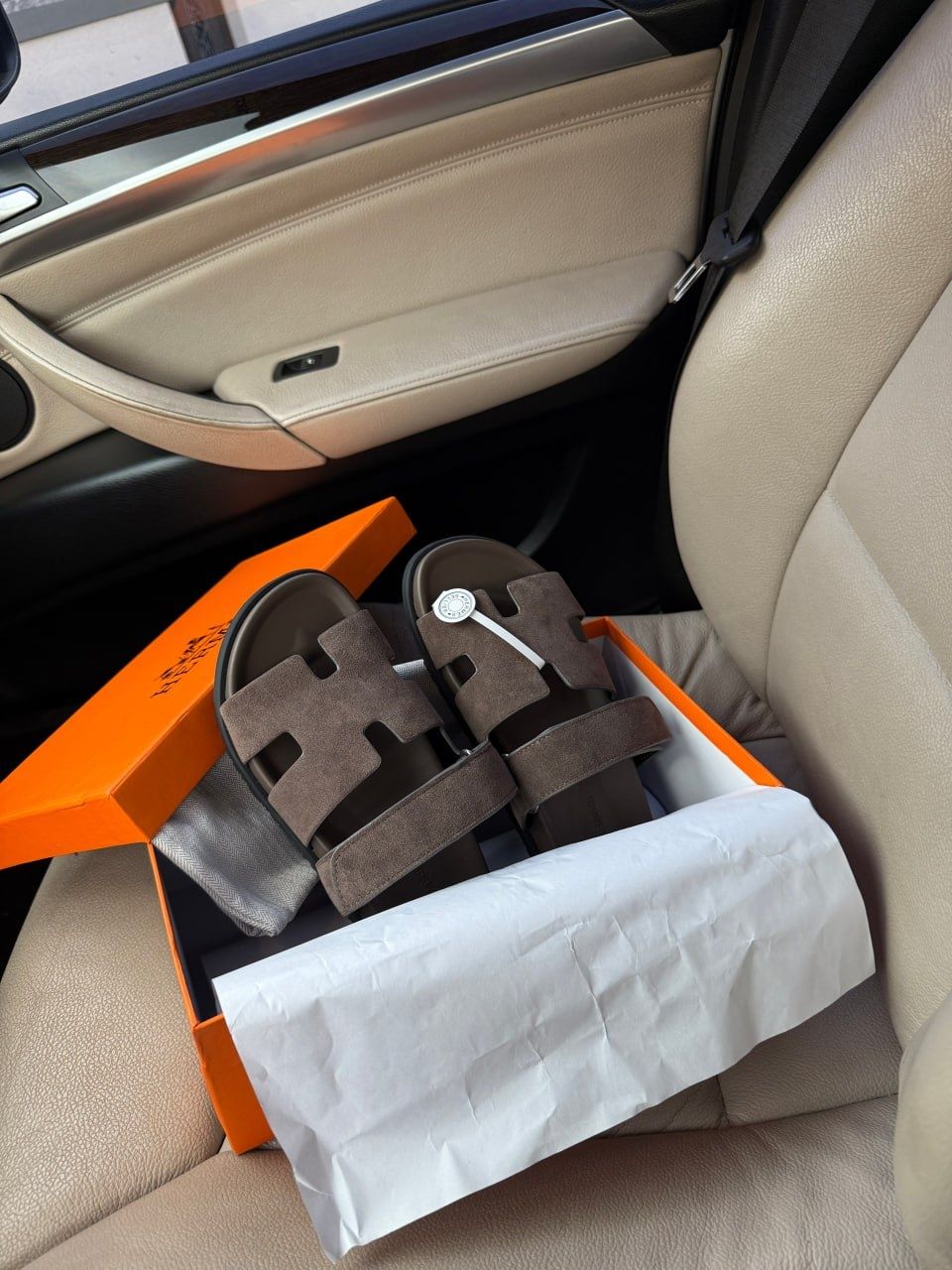 Hermes Chypre Apricot Sandals